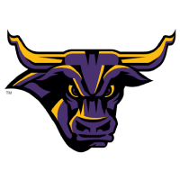 Stylized bull head logo in purple and gold with prominent horns, inspired by the Mankato campus community.