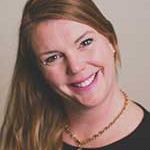 Karina Clennon, Assistant Professor for the Clinical Mental Health Counseling – Graduate Programs Department and Online Instruction for the Academic Affairs Department, against tan background.