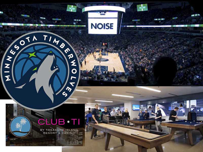 Bethany auction item featuring Timberwolves game and Club TI access.