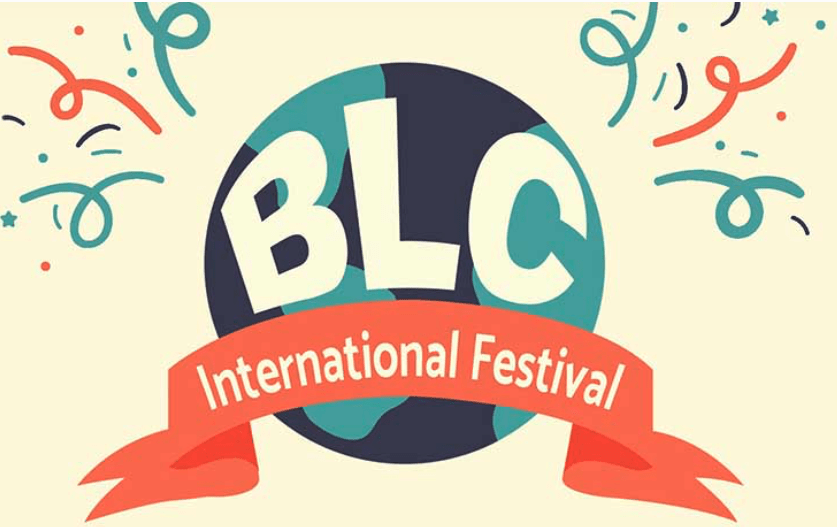 A logo for the BLC International Festival.